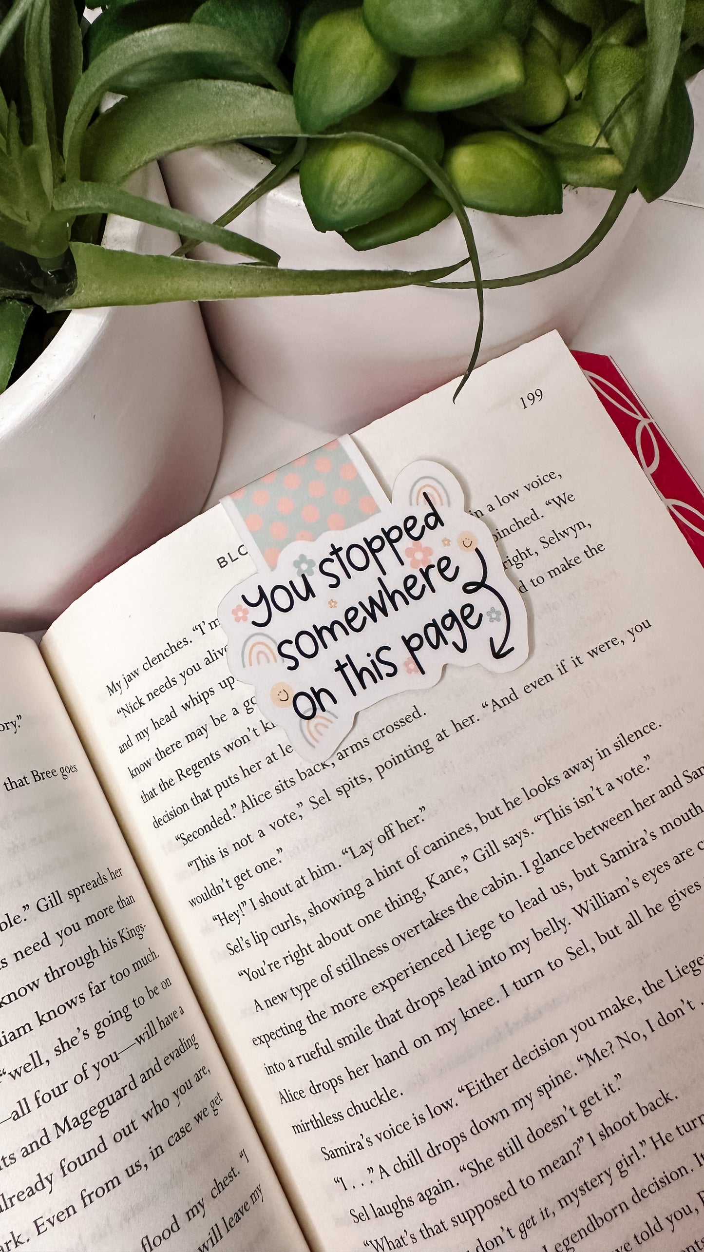 You stopped somewhere here magnetic bookmark