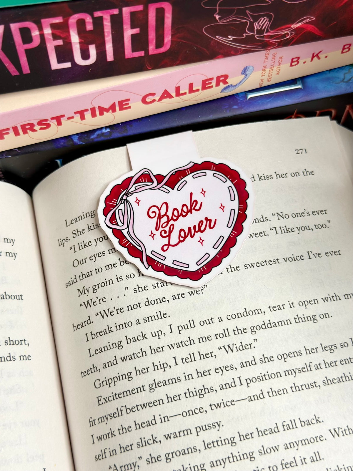 Book Lover Magnetic Bookmark