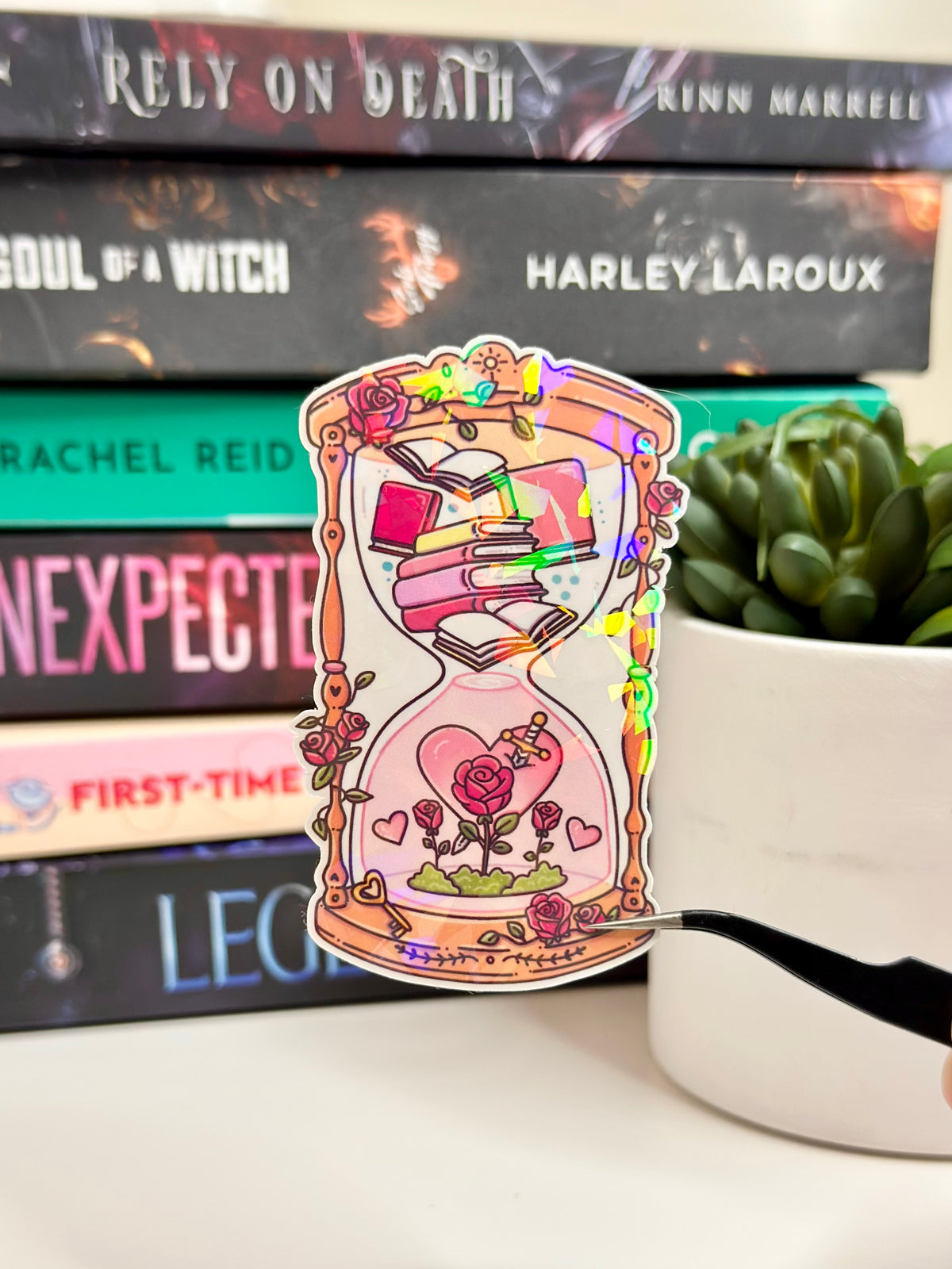 Romance Hourglass Sticker