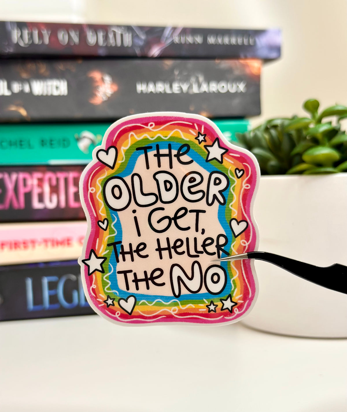 The Older I Get the Heller the No Funny Relatable Sticker