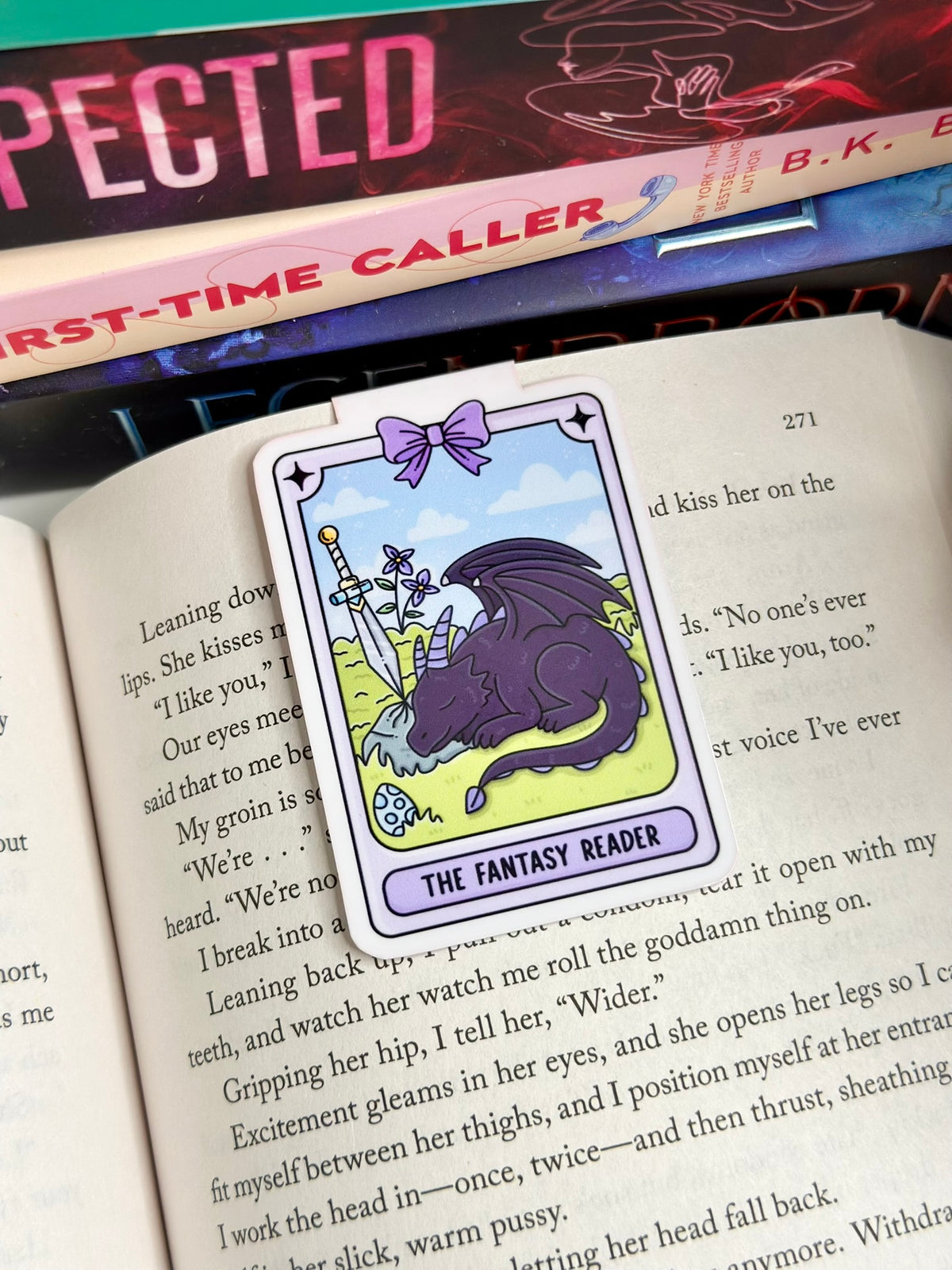 The Fantasy Reader Tarot Card Magnetic Bookmark